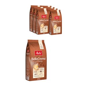 Melitta Kaffee BellaCrema LaCrema ganze Bohne, mittelstarke Kaffeebohnen, 8er Pack, 8 x 1000g