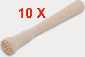 10 Stück = Cocktail-Stößel aus Holz 22 cm