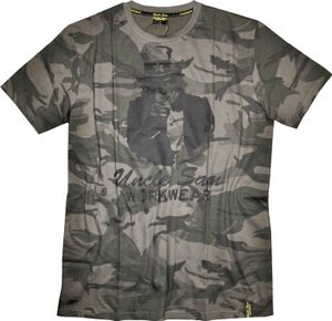 Uncle Sam T-Shirt camouflage/schwarz Gr. 3XL
