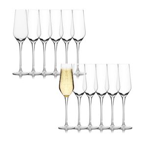 Sektglas Set Champagnergläser Sektkelche Prosecco Kelch Schaumweingläser 240ml 12er-Set