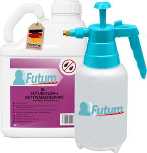 FUTUM 5L+2L Sprüher Biozidfreies Bettwanzen Spray Floh Mittel Flöhe Bettwanzen bekämpfen
