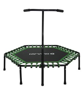 DUVLAN Trampolína s držadlom Jumpee Green zelená