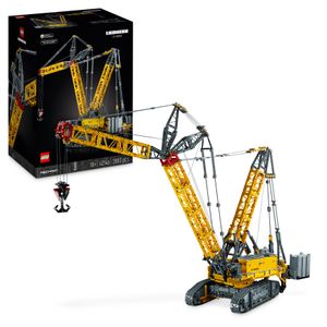LEGO 42146 Technic Liebherr LR 13000 Raupenkran Set, Baue das ultimative ferngesteuerte Baufahrzeug-Modell mit Control+ App, Kran mit Windensystem und Wippausleger, großer Modellbausatz für Erwachsene