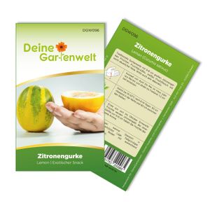 Zitronengurke Lemon Samen - Cucumis sativus - Gurkensamen - Gemüsesamen - Saatgut für 15 Pflanzen