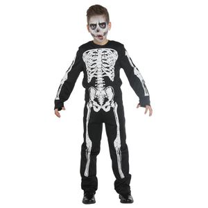 Mottoland Faschingskostüm Skelett Boy, Größe 128, Farbe original