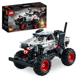LEGO 42150 Technic Monster Jam Monster Mutt Dalmatian, Monster Truck-Spielzeug für Jungen und Mädchen, Rennspielzeug mit Rückziehmotor
