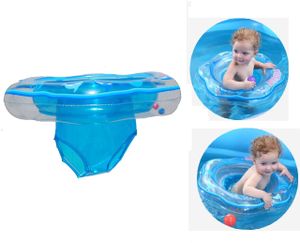 Baby Schwimmring, Schwimmsitz für Baby Aufblasbarer Schwimmtrainer Schwimmhilfe Schwimmreifen für Kleinkind von 6 Monate bis 3 Jahre mit 2 Luftkamme (Blau)