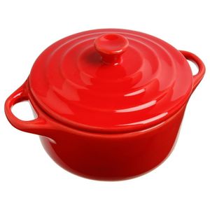 Okrągłe naczynie do pieczenia czerwone 10 cm