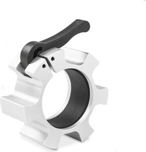 INF Olympia-Langhantel-Klemmstangen-Clip Silber