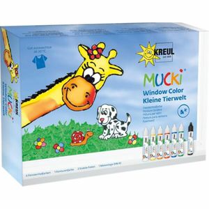 KREUL Window Color Pen "MUCKI" 7er Set auf Wasserbasis