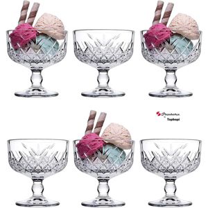 Pasabahce Timeless Eisbecher, Eisschale, 9.8cm, 275ml, Glas, transparent, Stück