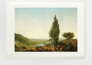 Caspar David Friedrich Gerahmtes Bild Mit Edlem Passepartout | Wand-Bilder | Im Bilderrahmen - Der Sommer, 1807 (30 x 40 cm)