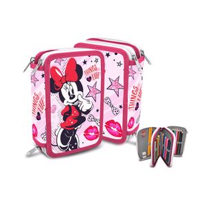 Disney federmäppchen Minnie Mouse Mädchen rosa/rot 40-teilig