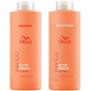 Wella Invigo Nutri-Enrich Set - Shampoo 1000 ml + Conditioner 1000 ml