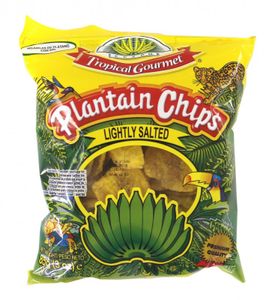 10er Pack TROPICAL GOURMET Bananen Chips leicht gesalzen (10x 85g) | lightly salted | aus Ecuador