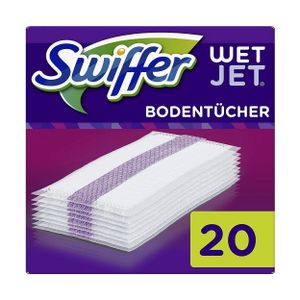 Swiffer WetJet Bodenwischer 20 Tücher - Nachfüllpack Wischtücher (1er Pack)
