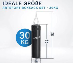 Boxovacie vrece 24802, boxerský set, na box a kickbox, 120 cm, čierne