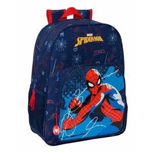 Schulrucksack Spider-Man Neon Marineblau 33 x 42 x 14 cm