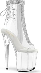 FLAMINGO-1018C-2RS Damen Booties von Pleaser, Transparent EU 35, US 5