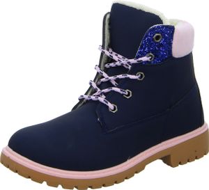 girlZ onlY Mädchen-Schnürstiefel gefüttert Blau, Farbe:blau, EU Größe:32