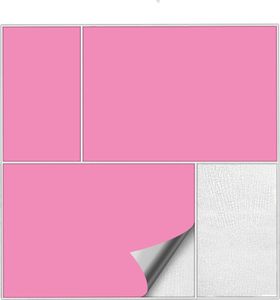 Fliesenaufkleber  Für Bad, Küche etc Hellrosa 45 matt 15 x 20 cm 10 Stück
