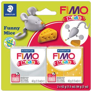 FIMO kids Modellier-Set "Funny Mice" ofenhärtend