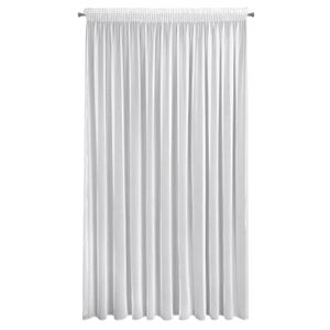 Hotová záclona s riasiacou páskou - Tamina, biela matná, š. 3,5 m x d. 2,5 m, š. 3,5 m x d. 2,7 m