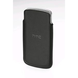 HTC PO S740 Tasche (Pouch) Smartphone - Schwarz - Polyurethan-Kunstleder Body - Velour Interior Material