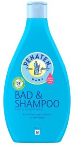 Penaten Detský šampón 2v1, 400ml - Jemná formula pre starostlivosť o jemnú pokožku bábätka. Ideálne na každodennú starostlivosť o telo a vlasy dieťaťa. Lauryloamidopropylbetain jemne čistí.