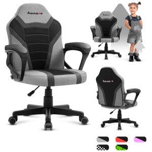 huzaro Schreibtischstuhl Kinder Ranger 1 0 Gaming Stuhl Racing Sessel Bürostuhl Drehstuhl Gamer bis 130 kg mesh Grau