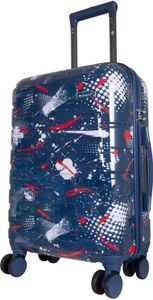 Kleiner Handgepäck Reisekoffer mit Motiv Pescara 55 cm Hartschale dunkelblau