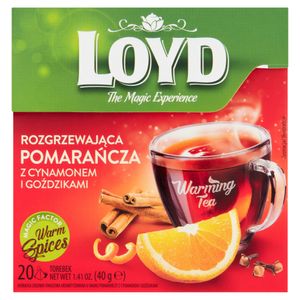 Loyd Wärmender Kräuterfrüchtetee Orange mit Zimt und Nelken 40 G (20 X 2 G)