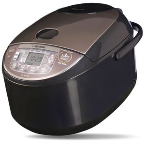 Zojirushi Premium Reiskocher NL-GAQ18 – 1,8 Liter – mit Warmhaltefunktion – inkl. Messbecher, Reislöffel und Dämpfeinsatz - Mit europäischem Zojirushi Premium Reiskocher NL-GAQ18 – 1,8 Liter – mit Warmhaltefunktion – inkl. Messbecher, Reislöffel und Dämpfeinsatz - Mit europäischem