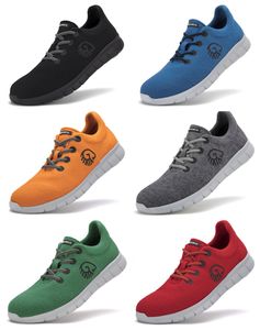 Giesswein MERINO Runner Herren Sneaker Wolle , Farbe:Schwarz 022, Schuhgröße:EUR 48
