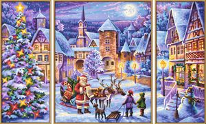 Noris Spiele Malen nach Zahlen - Weiße Weihnacht (Triptychon); 609260730