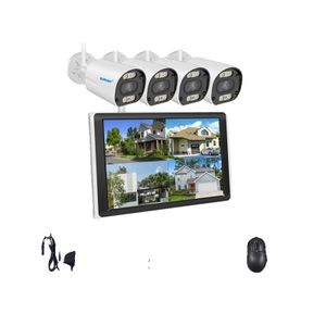 Smar WiFi-Sicherheitssystem, 10,1 Zoll LCD-Monitor, 8CH mit 4 Kameras , 8CH NVR und 4 Kameras, 500 g