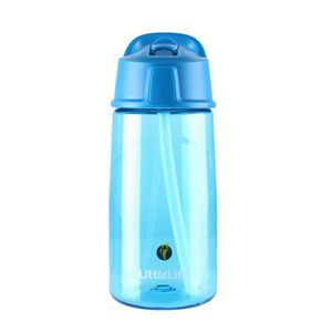 LittleLife - Flip-Flop Wasserflasche pink, Farbe:blau