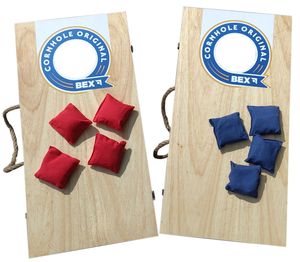 Cornhole Bex Original, komplettes Bean Bag Sport Spiel aus Holz 60 x 30 cm