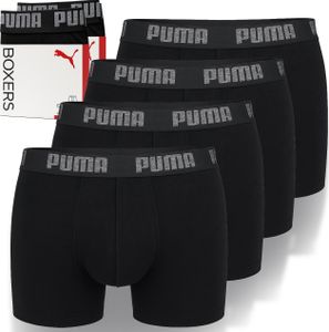 Puma Basic Boxerky Pánské – Balení Po 4 Kusech – Spodní Prádlo Boxerky – M