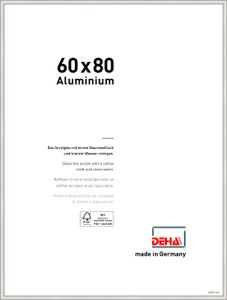 DEHA Aluminium Bilderrahmen Boston, 60x80 cm, Silber