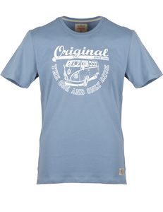 Herren T-Shirt VW Bulli »ORIGINAL RIDE« Blau Weiß