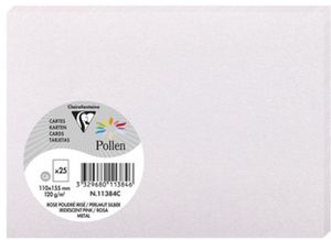 Karte Pollen C6 210g VE=25 Stück perlmutt-rosa