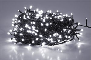 Weihnachts Lichterkette 240 LED - (kalt) weiß