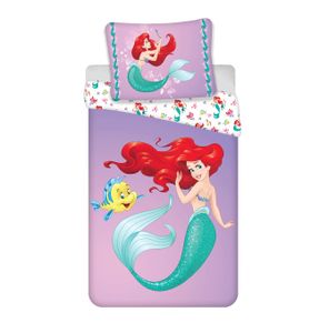 Disney Arielle Die kleine Meerjungfrau Wende Bettwäsche Kopfkissen Bettdecke für 135x200 cm