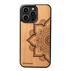 Etui Bewood Mandala Jabłoń Drewniane Na Iphone 15 Pro Max - Jasnobrązowe