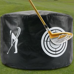 Impact Bag Golfschwungtrainer Swing Trainer Schlagübungspaket Golf Impact Power Smash Bag (Schwarz)