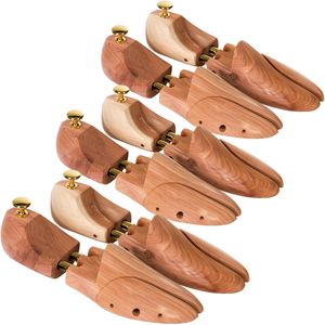 3 Paar Schuhspanner aus Zedernholz