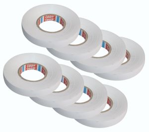 8x Tesa Elektro Isolierband 33m x 12mm PVC Klebeband Isoband Tape Band weiß