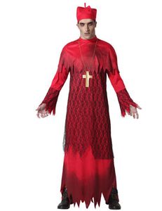 Verkleidung für Erwachsene Halloween Rot Kardinal Größe: XL