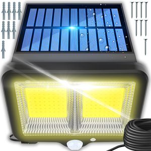 Solárne svetlá Vonkajšie so senzorom pohybu 108 LED záhradné solárne svetlá Super jasné nástenné svetlo Vonkajšie senzorové záhradné svietidlá Vonkajšie svietidlá Retoo
